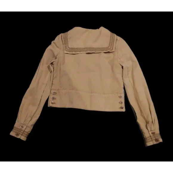 Daughters Of The Revolution Sailor Jacket Tan Military Women USA 4 - Picture 2 of 16